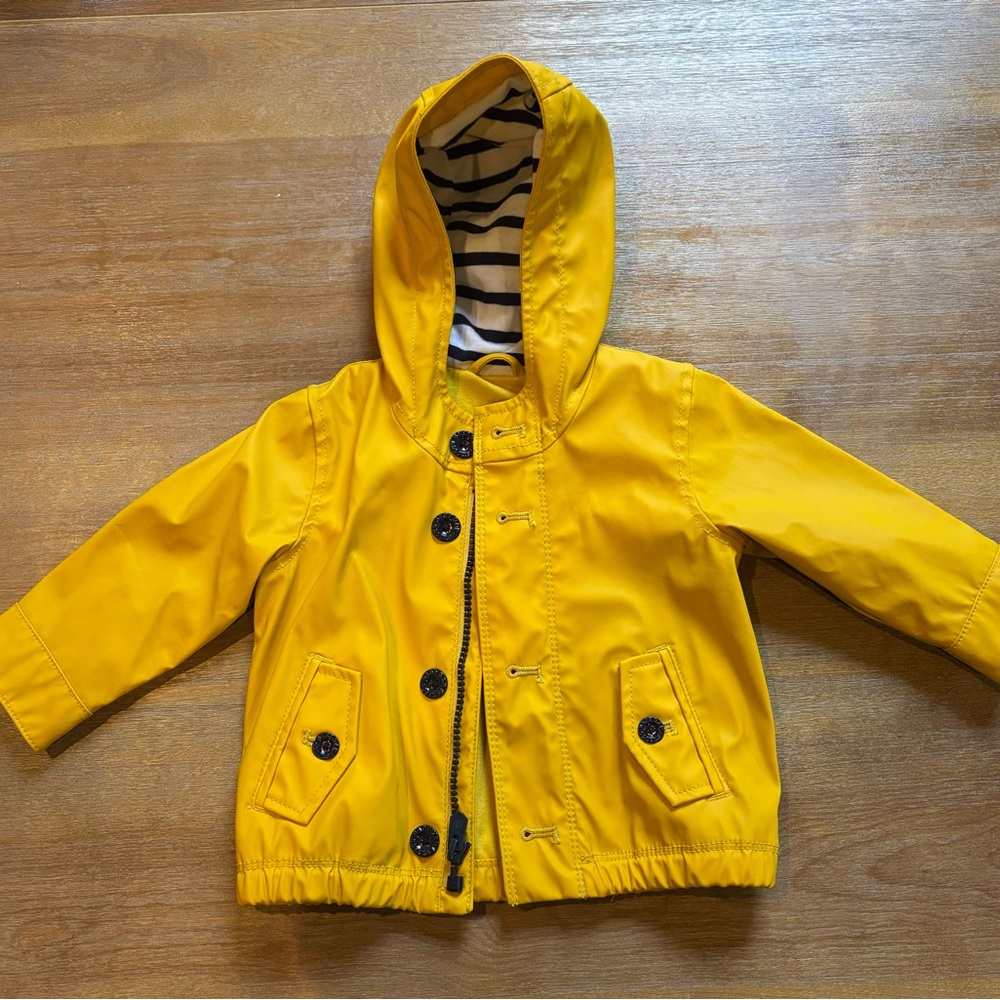 BabyGap yellow rain jacket (6-12mo)